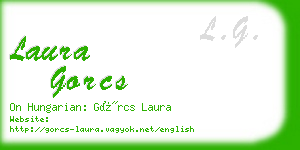 laura gorcs business card